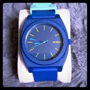 Nixon Time Teller Watch.  Rare Blue Ombré Style